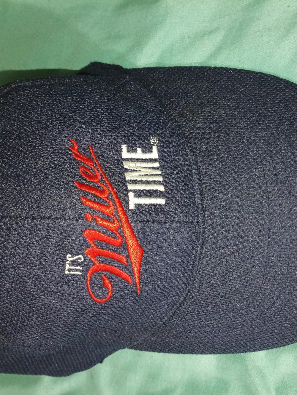 ACME Navy Baseball Cap with Red and White Embroidery